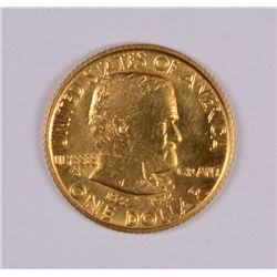 1922 $1 GOLD GRANT COMMEMORATIVE CH BU