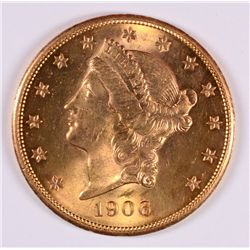 1906-S $20.00 GOLD LIBERTY CH BU