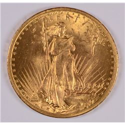 1907 $20.00 GOLD ST. GAUDENS CH BU