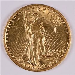 1909/8 $20.00 GOLD ST. GAUDENS AU-58+