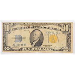 1934 $10 SILVER CERTIFICATE (NORTH AFRICAN)