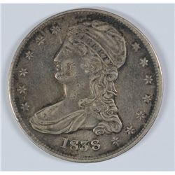 1838 BUST HALF DOLLAR XF-45