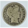 Image 1 : 1915 BARBER HALF DOLLAR GOOD