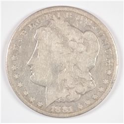 1881-CC MORGAN DOLLAR VG