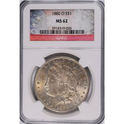 1880-O MORGAN DOLLAR NGC MS-62
