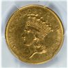 Image 2 : 1857 $3 GOLD PCGS AU DETAILS