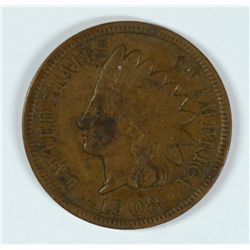 1908-S INDIAN HEAD CENT F/VF