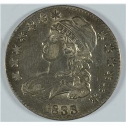 1833 BUST HALF DOLLAR XF-45