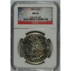 1897-S MORGAN DOLLAR NGC MS-62