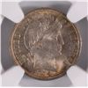 Image 2 : 1914 BARBER DIME NGC MS-65 GORGEOUS COLORS!