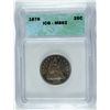 Image 1 : 1876 SEATED QUARTER ICG MS-62 NICE COLOR!