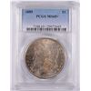 Image 1 : 1889 MORGAN DOLLAR, PCGS MS-65+ GORGEOUS RAINBOW COLORS! 66 BID IS $900.00