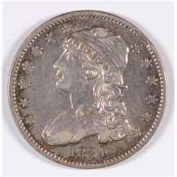 1834 BUST QUARTER AU LUSTRE & NICE!!