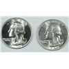 Image 1 : 1949 AND 1949-D BU WASHINGTON QUARTERS  NICE WHITE COINS!