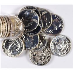GEM ROLL OF PROOF WASHINGTON QUARTERS,  DATED 1964 AND EARLIER