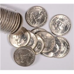 GEM BU ROLL OF 1951-D WASHINGTON QUARTERS