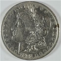 1901 MORGAN DOLLAR AU