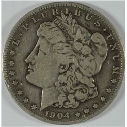 1904-S MORGAN DOLLAR VG/F