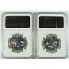Image 2 : ( 2 ) 1957 FRANKLIN HALF DOLLAR, NGC PROOF-66