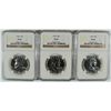 Image 1 : LOT OF ( 3 ) 1959 FRANKLIN HALF DOLLARS, NGC PROOF-66