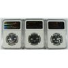 Image 2 : LOT OF ( 3 ) 1959 FRANKLIN HALF DOLLARS, NGC PROOF-66