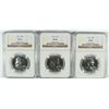 Image 1 : LOT OF ( 3 ) 1961 FRANKLIN HALF DOLLARS, NGC PROOF-66