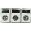 Image 2 : LOT OF ( 3 ) 1961 FRANKLIN HALF DOLLARS, NGC PROOF-66