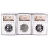 Image 1 : LOT OF ( 3 ) 1962 FRANKLIN HALF DOLLARS, NGC PROOF-66