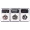 Image 2 : LOT OF ( 3 ) 1962 FRANKLIN HALF DOLLARS, NGC PROOF-66