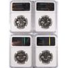 Image 2 : LOT OF ( 4 ) 1963 FRANKLIN HALF DOLLARS, NGC  PROOF-66