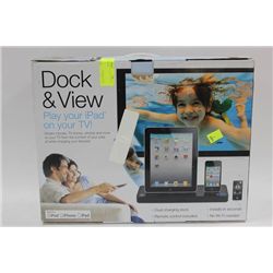 IT DOCK AND VIEW IPOD, IPAD AND IPHONE