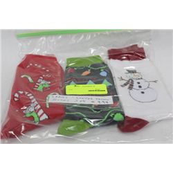 PACK OF 3 LADIES WINTER THEME SOCKS