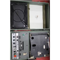 VINTAGE  AUDIO CASSETTE RECORDER IN SUITCASE