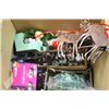 Image 1 : BOX OF CHRISTMAS ORNAMENTS