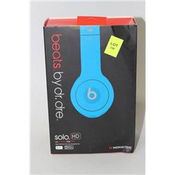 2014 BEATS BY DR. DRE ON-EAR HEADPHONES-LIGHT BLUE