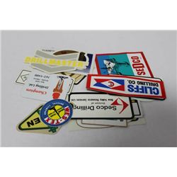 COLLECTION OF VINTAGE OIL FIELD STICKERS
