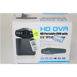 HD PORTABLE DVR W/ 2.5" TFT LCD SCREEN