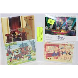 1980'S DISNEY STAMPS X8