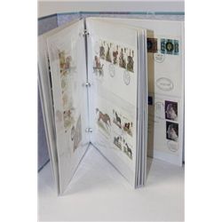 STAMP BOOK W/ GREAT BRITAIN SETS ON FIRST DAY