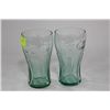 Image 1 : VINTAGE COCA COLA GLASSES X2