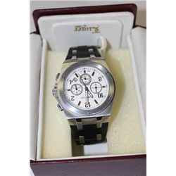 STAINLESS STEEL PERRY ELLIS MEN'S WATCH -
