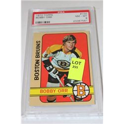 1972 TOPPS BOBBY ORR PSA GRADED 8