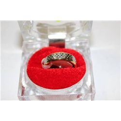 MENS SILVER AND GOLD RING