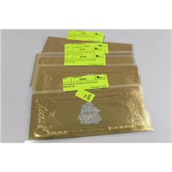23K GOLD ANTIGUA $50 BANK NOTES X6