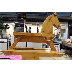 WOODEN ROCKING HORSE