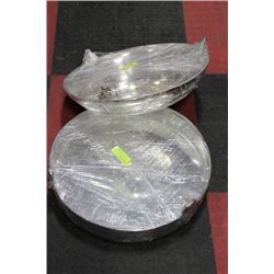 SILVERPLATED SERVING PLATTER X2