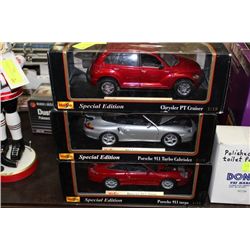 DIE CAST 1:18 CARS  X3