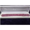 Image 1 : STERLING SILVER RUBY(15CT)BRACELET