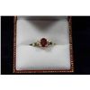 Image 1 : 10KT GOLD RUBY (0.6CT)AND  DIAMOND RING