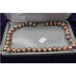 STERLING SILVER CLASP PEARL NECKLACE